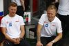 MIAMI INTERNATIONAL AUTODROME, UNITED STATES OF AMERICA - MAY 08: Mick Schumacher, Haas and Kevin Magnussen, Haas during the Miami GP at Miami International Autodrome on Sunday May 08, 2022 in Miami, United States of America. (Photo by Andy Hone / LAT Images)